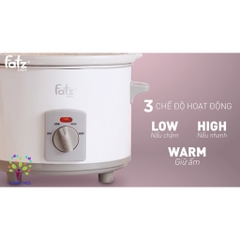 NỒI NẤU CHẬM FATZ BABY - SLOW 1 SLOW 3 - FB9015MH FB9025MH (MÀU TRẮNG)