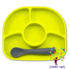 Bộ khay ăn kèm thìa silicone bbluv Yumi (FDA)