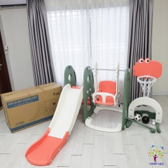 Cầu trượt xích đu bóng rổ bóng đá golf liên hoàn  Holla 5in1