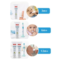 KEM ĐÁNH RĂNG TRẺ EM NUK KHÔNG FLOURIDE 3-36 THÁNG (50G)