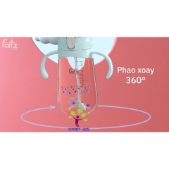 Bình PPSU có ống nhựa 2 tay cầm với phao 360 độ 250ml Fatz Baby SIPPY 2