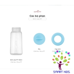 Bộ 3 bình trữ sữa PP cổ hẹp Spectra 150ml