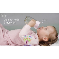 Bình PPSU có ống nhựa 2 tay cầm với phao 360 độ 250ml Fatz Baby SIPPY 2