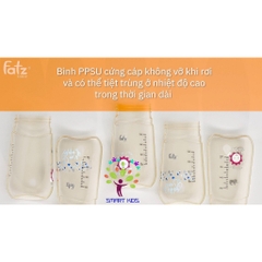 Bình PPSU có ống nhựa 2 tay cầm với phao 360 độ 250ml Fatz Baby SIPPY 2