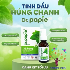 Tinh Dầu Húng Chanh Dr.papie Hỗ Trợ Giảm Ho, Tăng Sức Đề Kháng Đường Hô Hấp 30ml