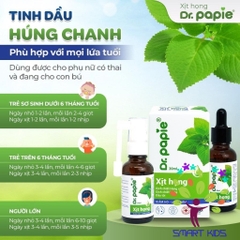 Tinh Dầu Húng Chanh Dr.papie Hỗ Trợ Giảm Ho, Tăng Sức Đề Kháng Đường Hô Hấp 30ml
