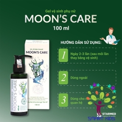Dung Dịch Vệ Sinh Phụ Nữ Moon's Care  Kháng Khuẩn, Giảm Nấm, An Toàn Cho Da Nhạy Cảm 100ml
