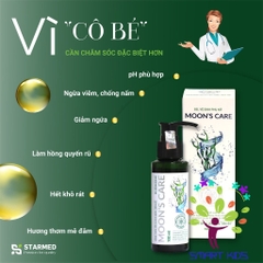 Dung Dịch Vệ Sinh Phụ Nữ Moon's Care  Kháng Khuẩn, Giảm Nấm, An Toàn Cho Da Nhạy Cảm 100ml