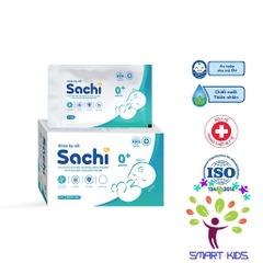 Khăn hạ sốt thảo dược Sachi dịu nhẹ, giúp hạ nhiệt, giảm sốt, làm mát da, an toàn cho trẻ sơ sinh từ 0 tháng tuổi