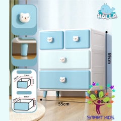 Tủ Ngăn Kéo đôi Gấu Thỏ Holla