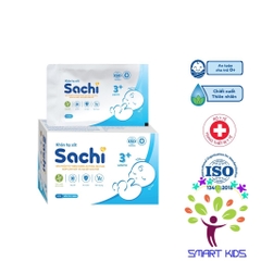 Khăn hạ sốt thảo dược Sachi dịu nhẹ, giúp hạ nhiệt, giảm sốt, làm mát da, an toàn cho trẻ sơ sinh từ 0 tháng tuổi