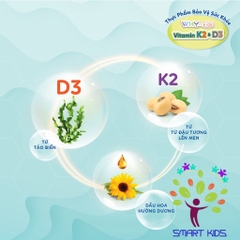 Xịt bổ sung Vitamin K2D3 WHYkids 15ml nhập khẩu từ Anh Quốc giúp hấp thụ canxi tốt cho bé lớn khỏe