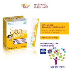 Men vi sinh Pika Biotic Hàn Quốc bổ sung lợi khuẩn, tăng cường hấp thu, ổn định tiêu hóa cho bé h30gói x 2g