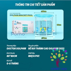 Bể bơi thành cao Umoo Doctor Dolphin mẫu mới bản nâng cấp