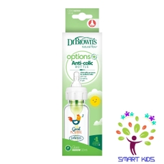 Bình sữa Dr Brown's Thủy tinh cổ thường 120ml và 250ml Option Plus