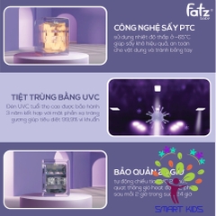 Máy tiệt trùng sấy khô UVC Fatz Baby - King 4 - FB4777ZD