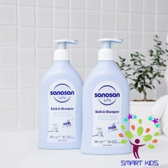 Sữa tắm gội Baby chiết xuất Olive hữu cơ Sanosan
