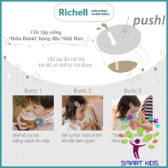 Cốc tập uống 3 giai đoạn AXSTARS Richell Nhật Bản