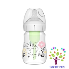 Bình sữa Dr Brown's "Option Plus" cổ rộng 150ml và 270ml nhựa  PP Option Plus in hoạ tiết