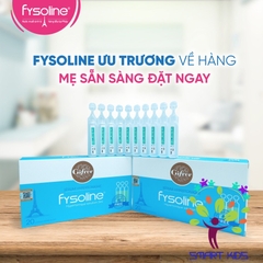 Nước muối ưu trương Fysoline hỗ trợ viêm mũi, nghẹt mũi cho bé (Hộp xanh 20 ống x 5ml)