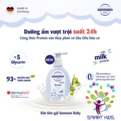 Sữa tắm gội Baby chiết xuất Olive hữu cơ Sanosan