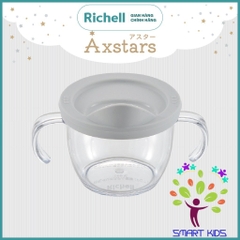 Cốc tập uống trực tiếp AXSTARS Richell Nhật Bản chống sặc cho bé từ 7 tháng