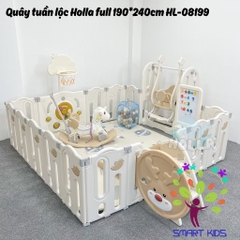 Quây Tuần Lộc Holla - Quây Full gồm Quây,xích đu,cầu trượt,ngựa HL-08199