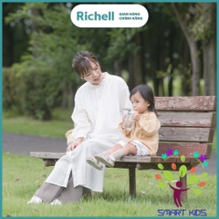 Bộ bình ống hút và nắp uống trực tiếp AXSTARS Richell Nhật Bản