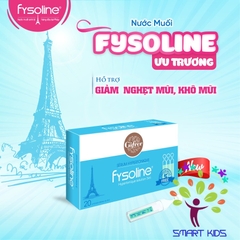 Nước muối ưu trương Fysoline hỗ trợ viêm mũi, nghẹt mũi cho bé (Hộp xanh 20 ống x 5ml)