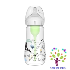 Bình sữa Dr Brown's "Option Plus" cổ rộng 150ml và 270ml nhựa  PP Option Plus in hoạ tiết
