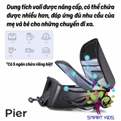 Vali xe đẩy trẻ em Pier Pi-0229 Bảo hành chính hãng 2 năm