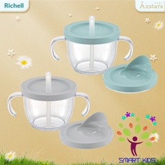 Bộ cốc tập uống 3 giai đoạn và nắp tập uống trực tiếp AXSTARS Richell Nhật Bản