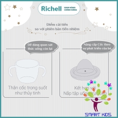 Cốc tập uống 3 giai đoạn AXSTARS Richell Nhật Bản