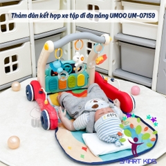 Thảm đàn kết hợp xe tập đi 2in1 Umoo UM-07159
