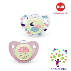 BỘ 2 TI GIẢ NUK NIGHT / DAY SILICONE PHÁT SÁNG