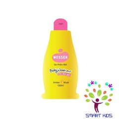 Sữa tắm gội toàn thân trẻ em Wesser 2in1 - Amber Musk thành phần thiên nhiên nhập khẩu Hàn Quốc (Màu hồng)