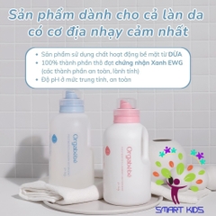 Nước Giặt Xả Orgabebe 1000ml An Toàn Thế Hệ Thứ 4 Dành Cho Làn Da Cơ địa Nhạy Cảm Nhất