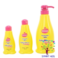 Sữa tắm gội toàn thân trẻ em Wesser 2in1 - Amber Musk thành phần thiên nhiên nhập khẩu Hàn Quốc (Màu hồng)