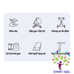 Xe đẩy Gấp Gọn Vinng Q6