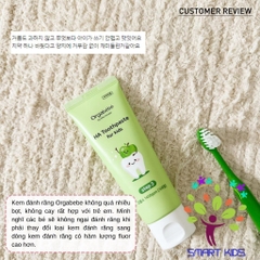 Kem Đánh Răng Thuần Chay 3 Giai Đoạn Orgabebe an toàn cho bé