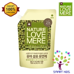 Nước xả Nature Love Mere hương đậu xanh Mungbean chai 1.8L/ túi 1.3L
