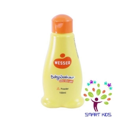 Sữa tắm gội toàn thân trẻ em Wesser 2in1- Powder thành phần thiên nhiên nhập khẩu Hàn Quốc (Màu cam)