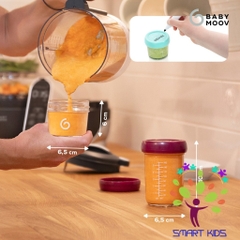 Bộ 8 Hũ Đựng Thực Phẩm Bằng Thủy Tinh Babymoov 100ml Và 220ml