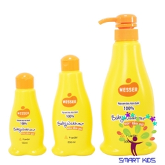 Sữa tắm gội toàn thân trẻ em Wesser 2in1- Powder thành phần thiên nhiên nhập khẩu Hàn Quốc (Màu cam)