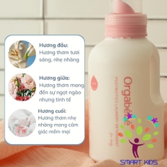 Nước Giặt Xả Orgabebe 1000ml An Toàn Thế Hệ Thứ 4 Dành Cho Làn Da Cơ địa Nhạy Cảm Nhất