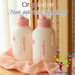 Nước Giặt Xả Orgabebe 1000ml An Toàn Thế Hệ Thứ 4 Dành Cho Làn Da Cơ địa Nhạy Cảm Nhất