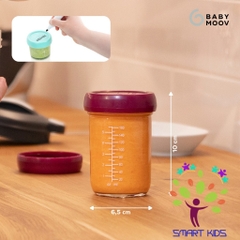 Bộ 4 Hũ Đựng Thực Phẩm Bằng Thủy Tinh Babymoov (220ml)
