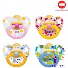 Bộ 2 ti giả NUK cao su Happykids 0-6m , 6-18m