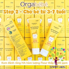 Kem Đánh Răng Thuần Chay 3 Giai Đoạn Orgabebe an toàn cho bé