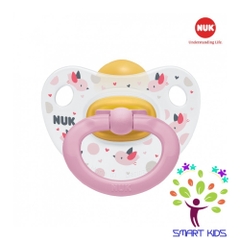Bộ 2 ti giả NUK cao su Happykids 0-6m , 6-18m